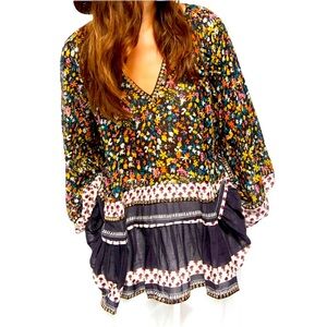 Free People Gardenia Floral Tunic